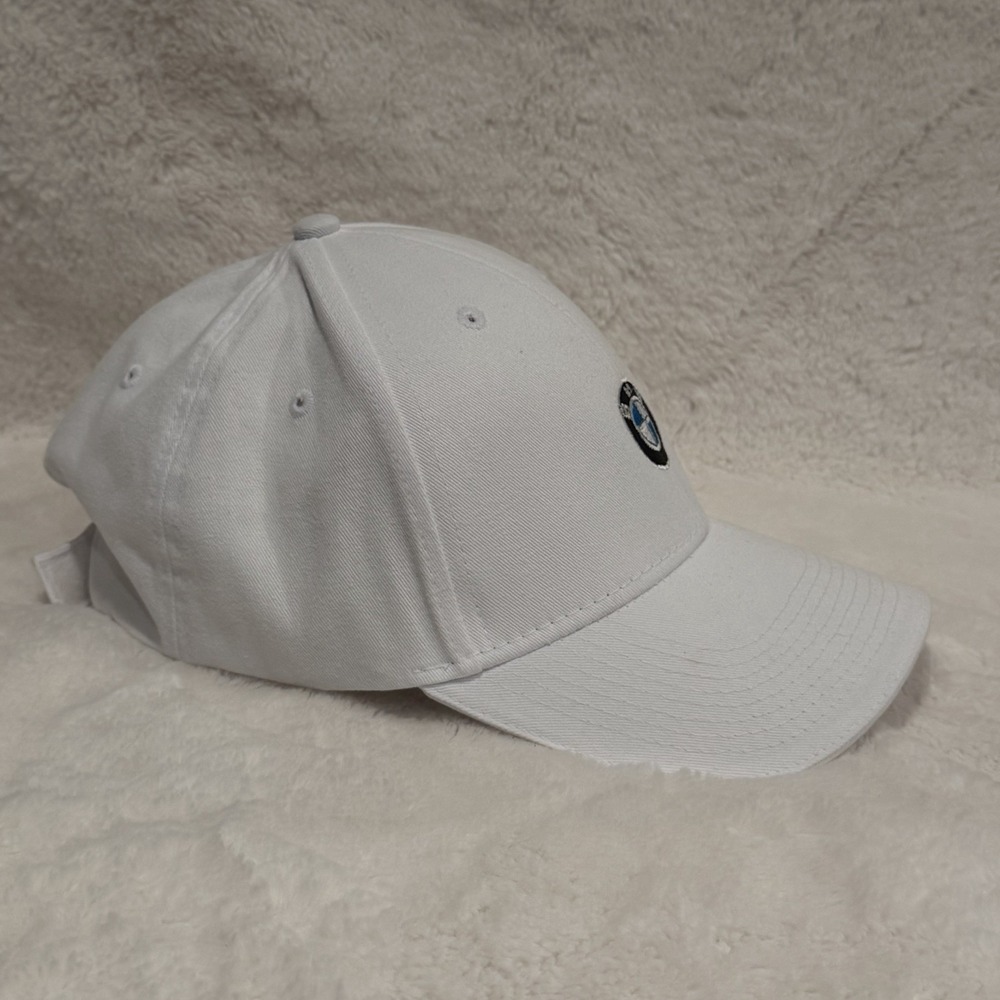 BMW Lifestyle White Logo Hat Cap Adjustable Strapback NEW Unworn One Size